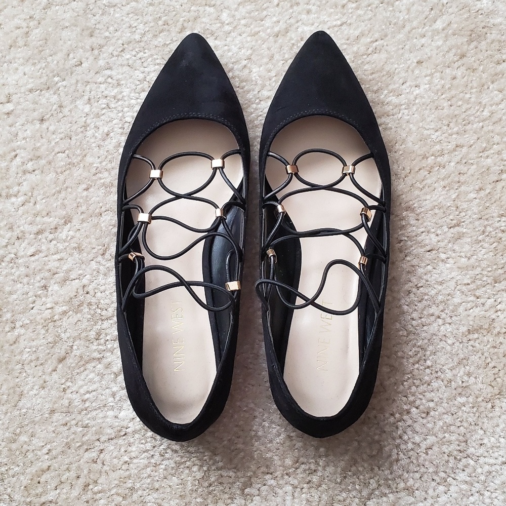 Nine West Suede Ballet Flats